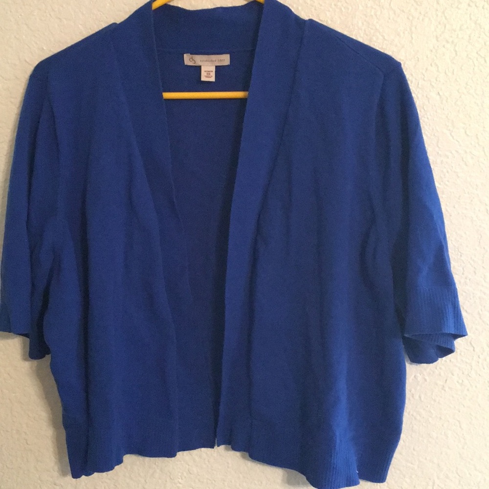 Royal blue shrug
